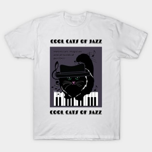 Cool Cats of Jazz-jazz music T-Shirt